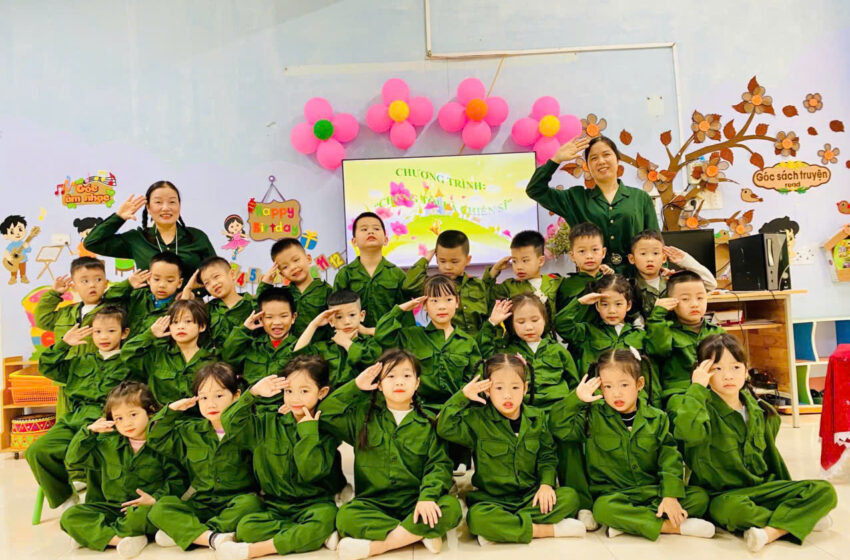  CHÀO MỪNG NGÀY THÀNH LẬP QUÂN ĐỘI NHÂN DÂN VIỆT NAM (22/12) QUA CÁC HOẠT ĐỘNG GIÁO DỤC TẠI TRƯỜNG MẦM NON AN HƯNG